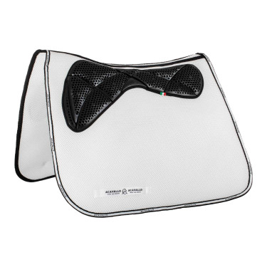 Sottosella quadrato da addestramento in memory foam con grip in gel e distanziatore 3D Acavallo Bianco