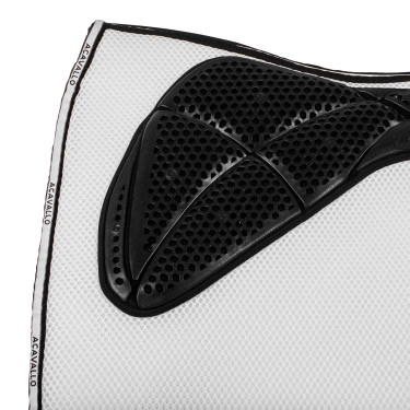 Sottosella quadrato da addestramento in memory foam con grip in gel e distanziatore 3D Acavallo Bianco