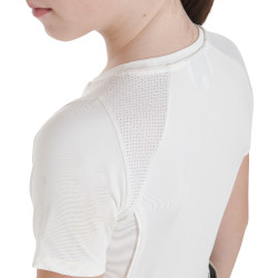 Maglietta tecnica da allenamento per bambini Equestro Bianco