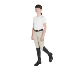 Maglietta tecnica da allenamento per bambini Equestro Bianco