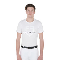 T-shirt aderente con logo sul petto uomo Equestro Marina Blu marino T-shirt aderente con logo sul petto uomo Equestro Marina Blu marino