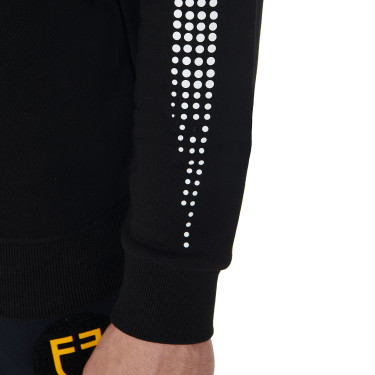 Felpa girocollo da uomo collezione Scuderia Equestro Nero