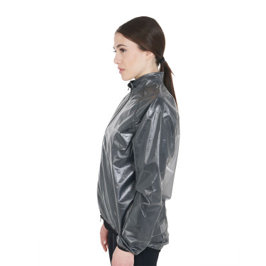 Chaqueta unisex cortavientos e impermeable Equestro Nero