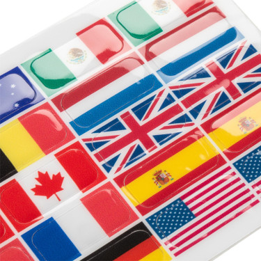 Set di adesivi per staffe Opera Acavallo Bandiera 1 Motivi