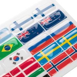 Set di adesivi per staffe Opera Acavallo Bandiera 2 Motivi