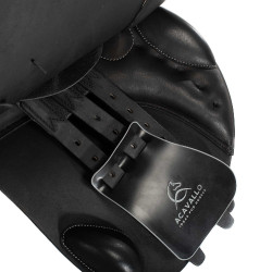 Sella da salto Veneziano con pannelli in lana Acavallo Nero Sella da salto Veneziano con pannelli in lana Acavallo Nero