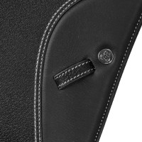 Sella da salto KC Race 2.6 Professional con arcione in carbonio e kevlar Acavallo Nero