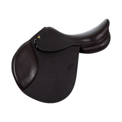 Sella da salto in cuoio martellato Supreme Evolution New Equestro Marrone scuro