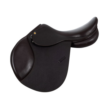 Sella da salto in cuoio martellato Supreme Evolution New Equestro Marrone scuro