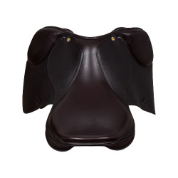 Sella da salto in cuoio martellato Supreme Evolution New Equestro Marrone scuro