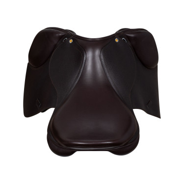 Sella da salto in cuoio martellato Supreme Evolution New Equestro Marrone scuro