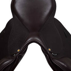 Sella da salto in cuoio martellato Supreme Evolution New Equestro Marrone scuro
