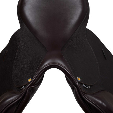 Sella da salto in cuoio martellato Supreme Evolution New Equestro Marrone scuro