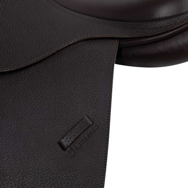 Sella da salto in cuoio martellato Supreme Evolution New Equestro Marrone scuro