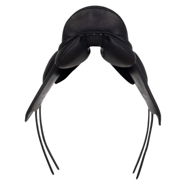 Sella da dressage Raffaello con pannelli in lana Acavallo Nero