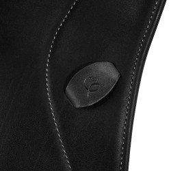 Sella da dressage Perugino con piccoli appoggi Acavallo Nero