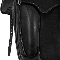 Sella da dressage Perugino con piccoli appoggi Acavallo Nero