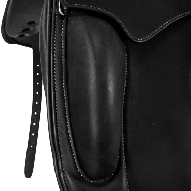 Sella da dressage Perugino con piccoli appoggi Acavallo Nero