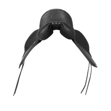 Sella da dressage Mantegna con lunghi appoggi Acavallo Nero