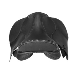 Sella da dressage Mantegna con lunghi appoggi Acavallo Nero