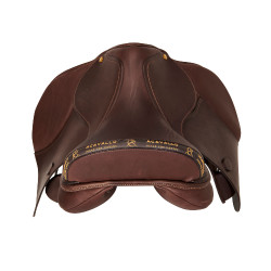 Sella da dressage Mantegna con lunghi appoggi Acavallo Marrone scuro Sella da dressage Mantegna con lunghi appoggi Acavallo Marrone scuro