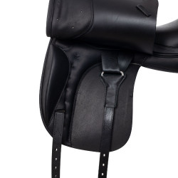 Sella da dressage con lunghi quartieri Aachen Equestro Nero
