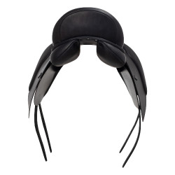 Sella da dressage con lunghi quartieri Aachen Equestro Nero