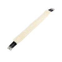 Cinghia per ostacoli in nylon con lana sintetica Candice Equestro Nero