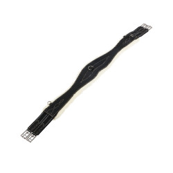 Cinghia da ostacolo in cuoio con montone sintetico Alizee Equestro Nero