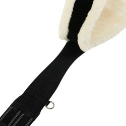 Cinghia da ostacolo in cuoio con montone sintetico Alizee Equestro Nero