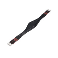 Cinghia per ostacoli in cuoio con bande elastiche Amelie Equestro Nero Cinghia per ostacoli in cuoio con bande elastiche Amelie Equestro Nero