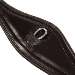 Cinghia per ostacoli in cuoio con bande elastiche Amelie Equestro Marrone scuro Cinghia per ostacoli in cuoio con bande elastiche Amelie Equestro Marrone scuro