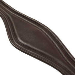 Cinghia per ostacoli in cuoio con bande elastiche Amelie Equestro Marrone scuro Cinghia per ostacoli in cuoio con bande elastiche Amelie Equestro Marrone scuro
