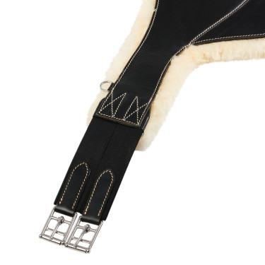 Pettorale con agnello sintetico per ostacoli Aline Equestro Nero