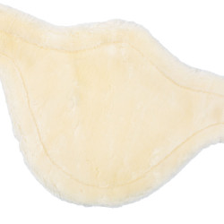 Sottopancia con bavetta per ostacoli in cuoio e lana sintetica rimovibile Acavallo Nero Sottopancia con bavetta per ostacoli in cuoio e lana sintetica rimovibile Acavallo Nero