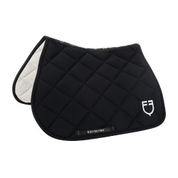 Sottosella da salto in tessuto tecnico con logo ricamato Black Line Edition Equestro Marina Blu marino