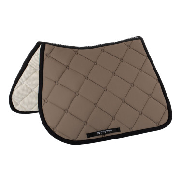 Sottosella da salto in tessuto tecnico Black Line Edition Equestro Noce Marrone