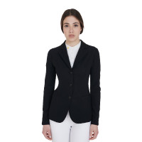 Giacca da concorso a 3 bottoni da donna Elegance Equestro Nero Giacca da concorso a 3 bottoni da donna Elegance Equestro Nero