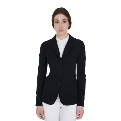 Giacca da concorso a 3 bottoni da donna Elegance Equestro Nero