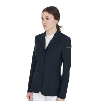 Chaqueta de concurso para mujer con corte anatómico de 4 botones Active Equestro Nero
