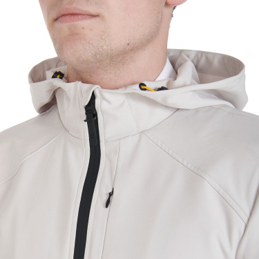 Giacca softshell tecnica da uomo Equestro Greggio Beige