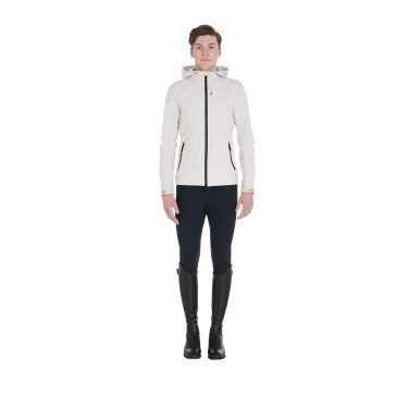 Giacca softshell tecnica da uomo Equestro Greggio Beige