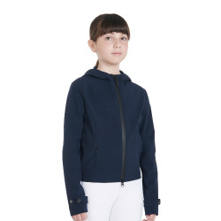 Giacca softshell tecnica per bambini Equestro Marina Blu marino