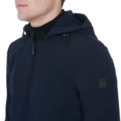 Giacca softshell aderente da uomo con interno in pile Livigno Equestro Marina Blu marino Giacca softshell aderente da uomo con interno in pile Livigno Equestro Marina Blu marino