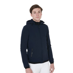Giacca softshell aderente da uomo con interno in pile Livigno Equestro Marina Blu marino Giacca softshell aderente da uomo con interno in pile Livigno Equestro Marina Blu marino
