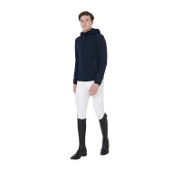 Giacca softshell aderente da uomo con interno in pile Livigno Equestro Nero