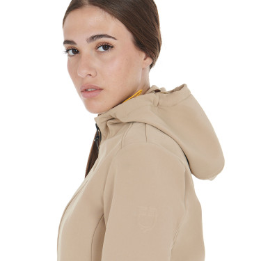 Veste softshell ajustée femme avec poches dissimulées Equestro Beige
