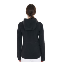 Giacca softshell aderente da donna con tasche nascoste Equestro Nero