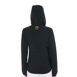 Giacca softshell aderente da donna con tasche nascoste Equestro Nero