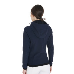 Giacca softshell aderente con interno in pile da donna Gardena Equestro Marina Blu marino